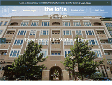 Tablet Screenshot of loftsatwatterscreek.com